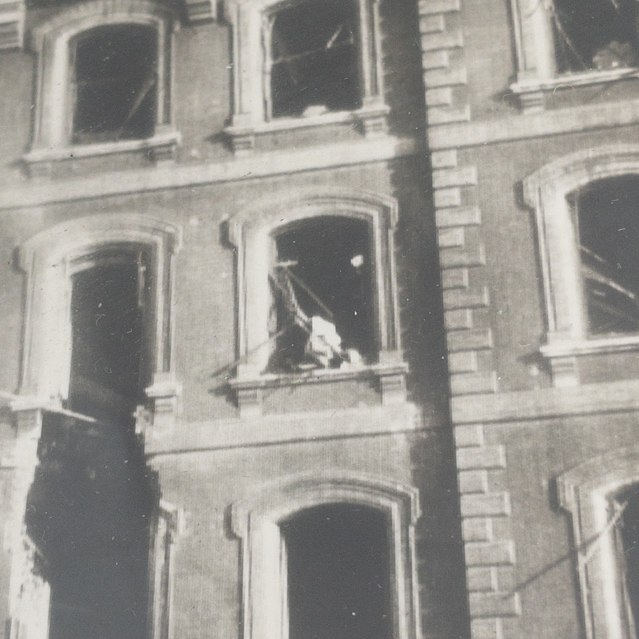 WWII The Blitz Bombing of the London Times Building Photograph, 1940