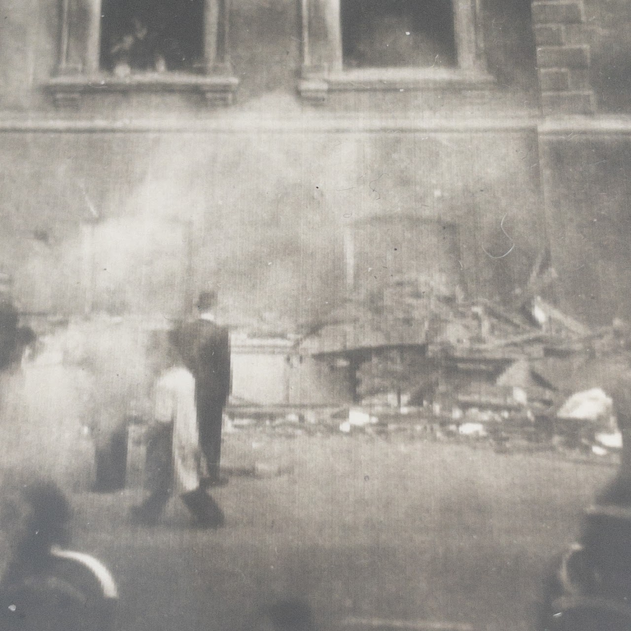 WWII The Blitz Bombing of the London Times Building Photograph, 1940