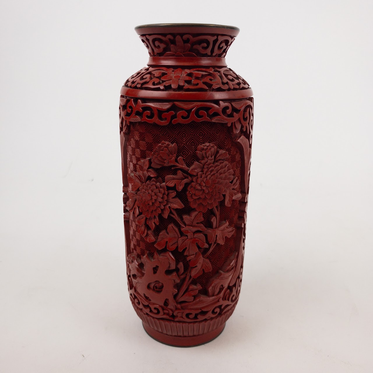 Cinnabar Tall Vase