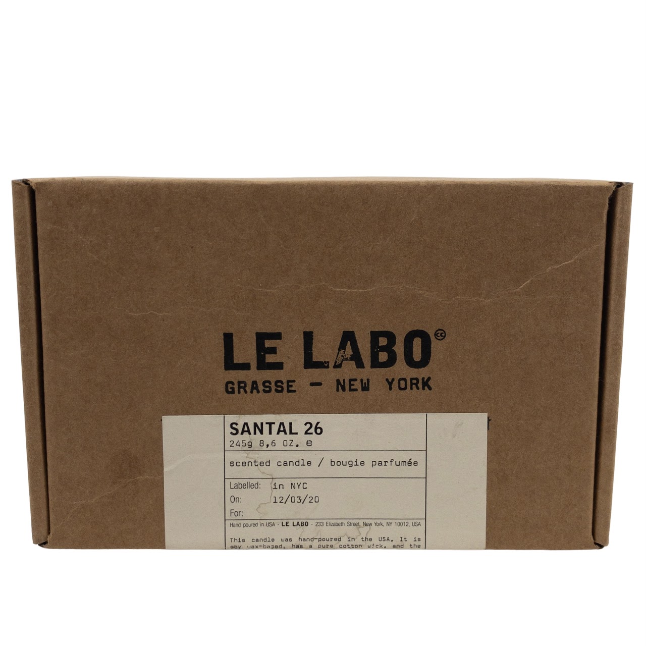 Le Labo Santal 26 Scented Candle