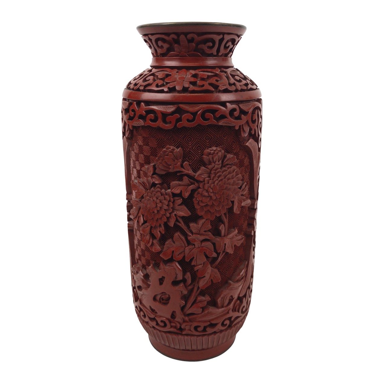 Cinnabar Tall Vase