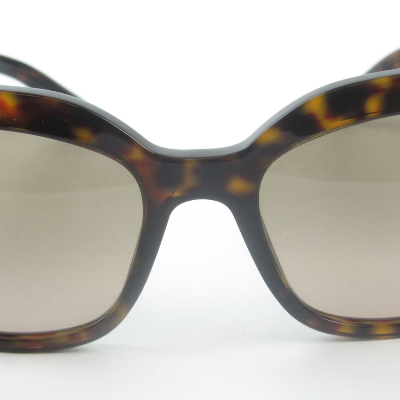 Prada Faux Tortoise Square Sunglasses