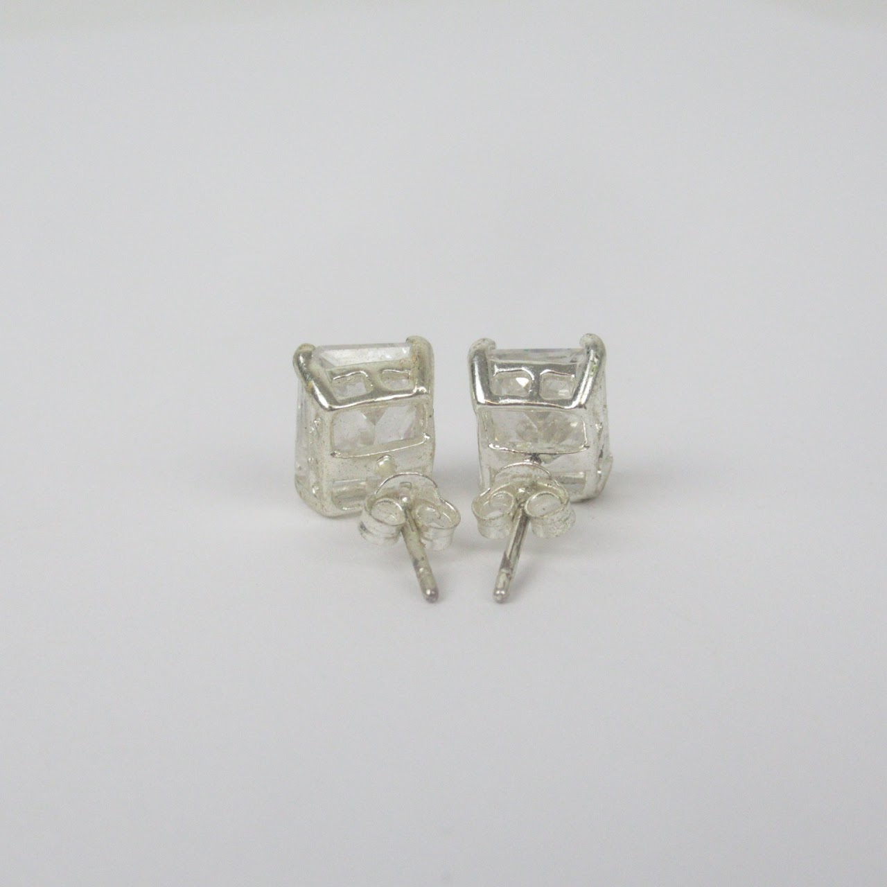 9K White Gold Earrings