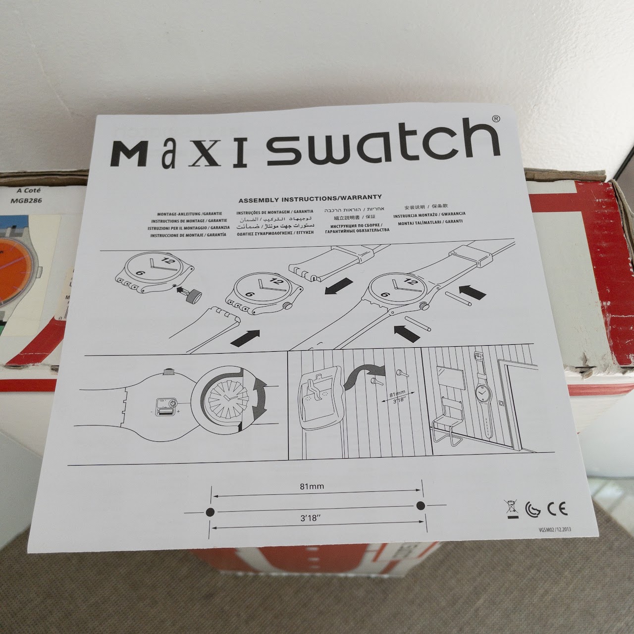 Swatch Maxi Wall Clock Multicolor