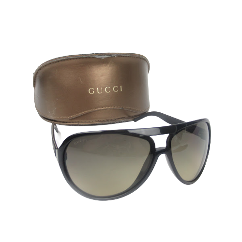 Gucci Black Aviator Sunglasses