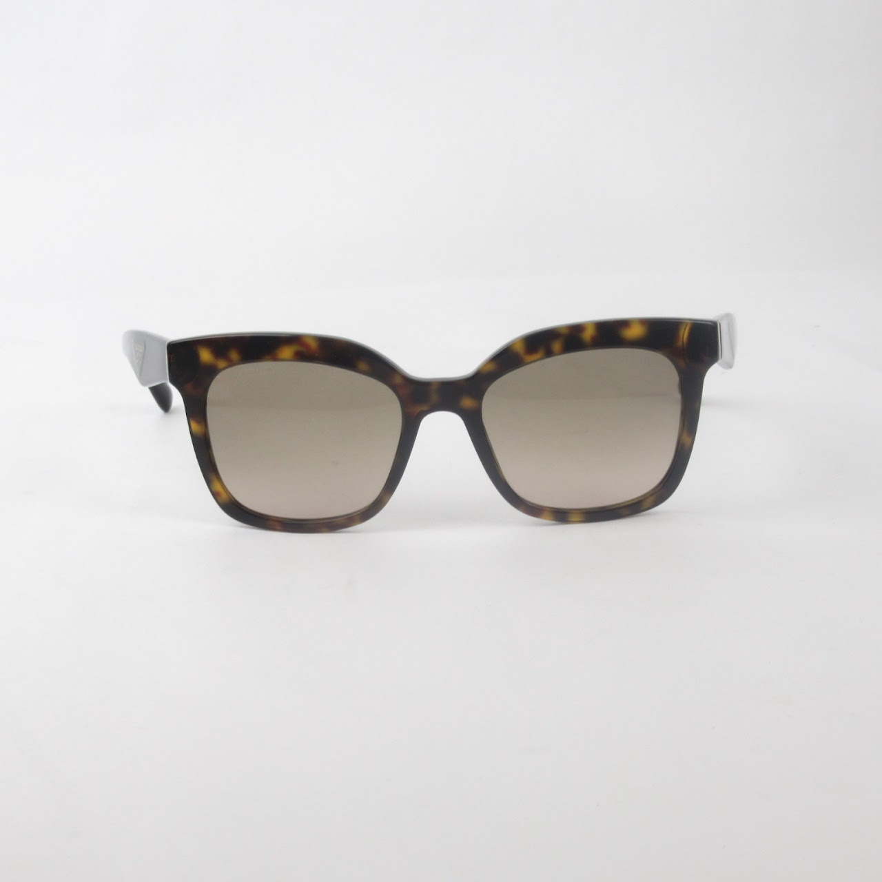 Prada Faux Tortoise Square Sunglasses