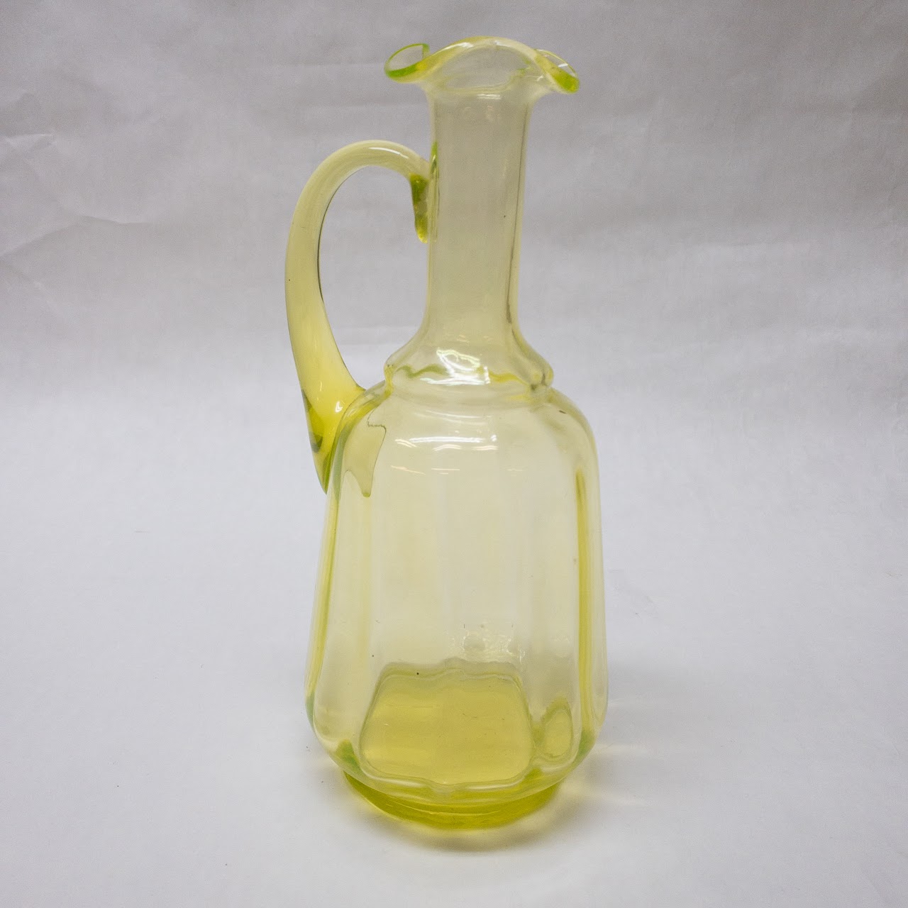Vintage Vaseline Uranium Glass Cordial Set