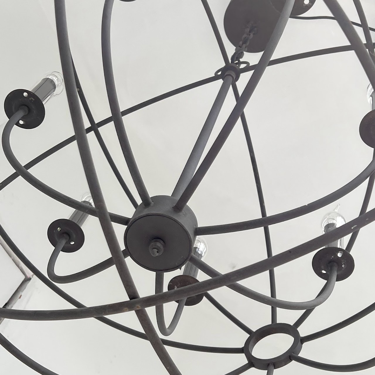 Armillary Sphere Seven Light Pendant Chandelier