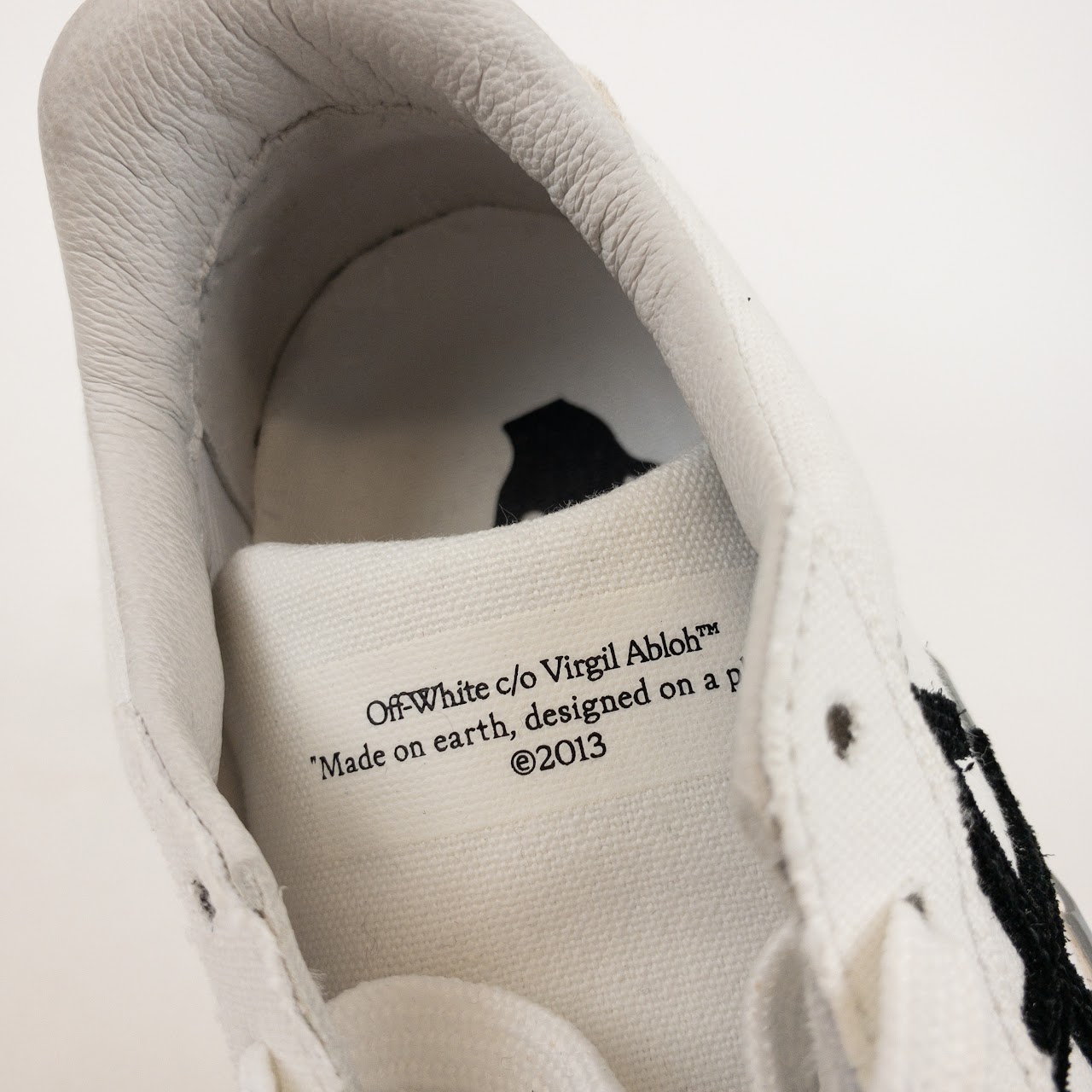 Off-White Canvas Low-Top Sneakers