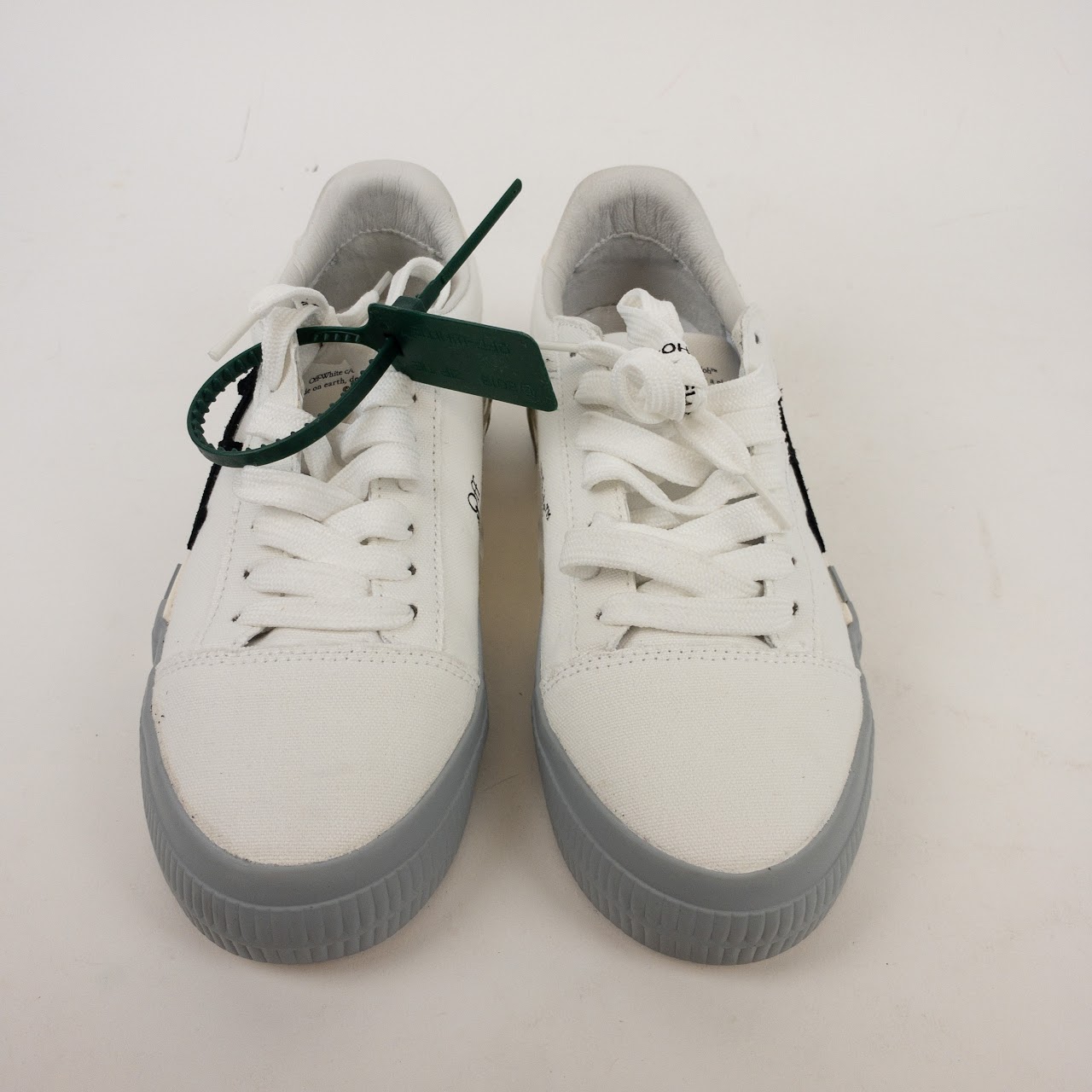 Off-White Canvas Low-Top Sneakers