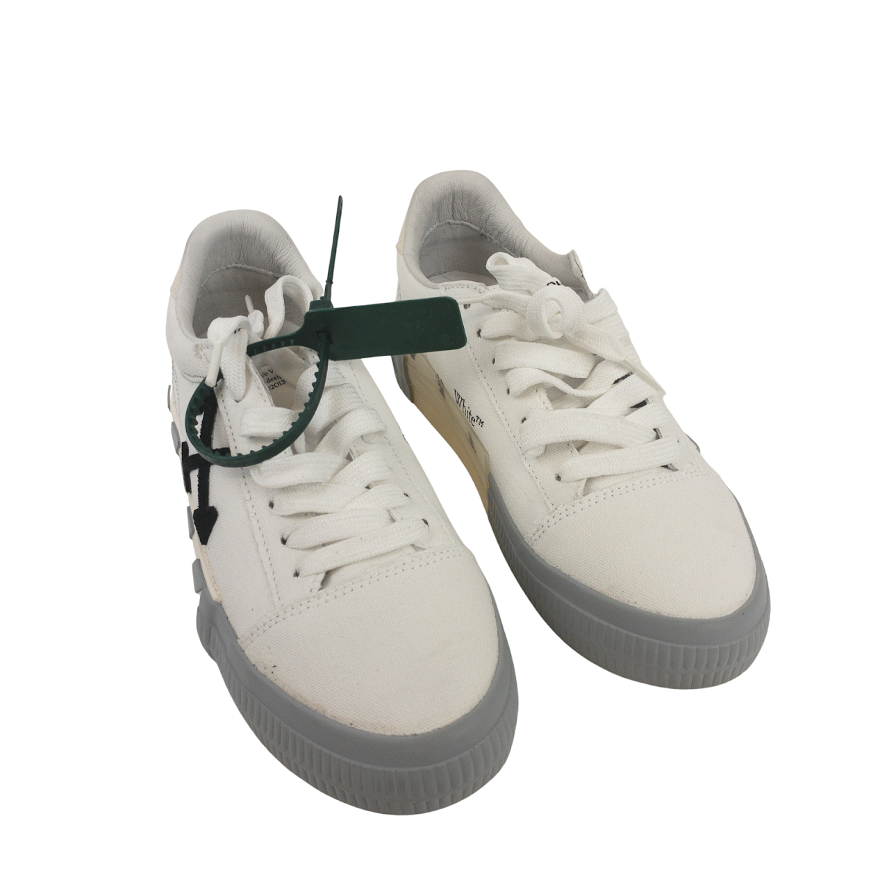 Off-White Canvas Low-Top Sneakers