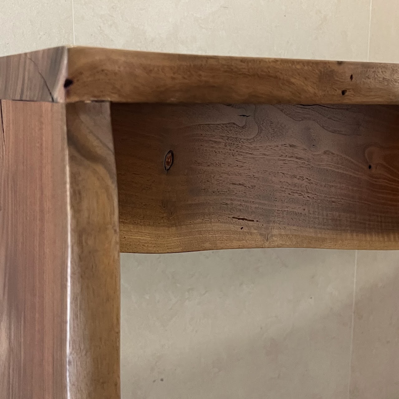 Live Edge Waterfall Console Table