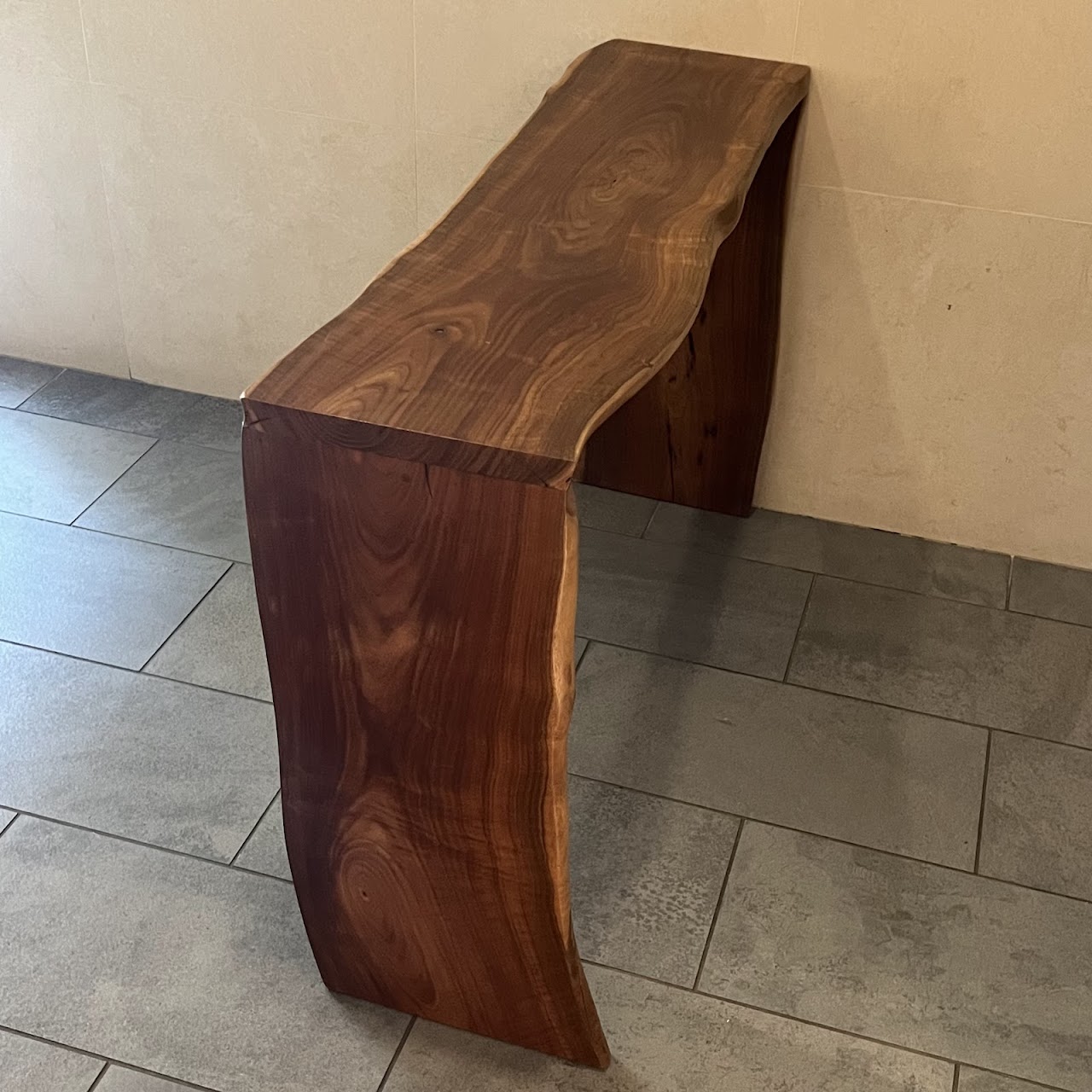 Live Edge Waterfall Console Table