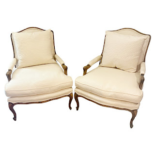 French Provincial Style Armchair Pair