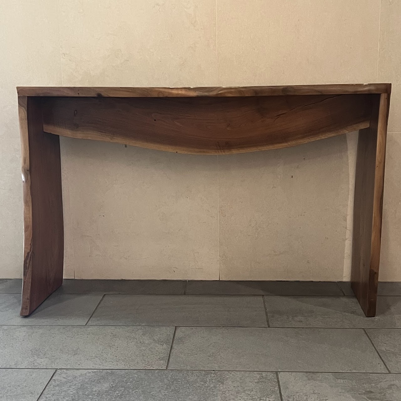 Live Edge Waterfall Console Table