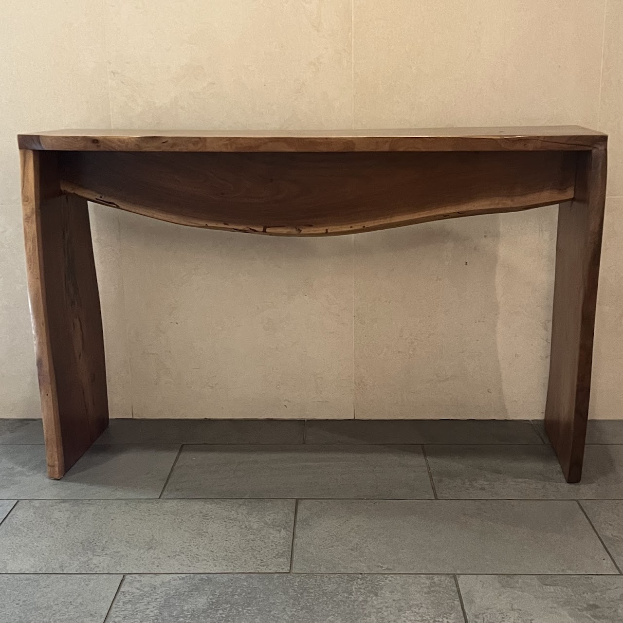 Live Edge Waterfall Console Table