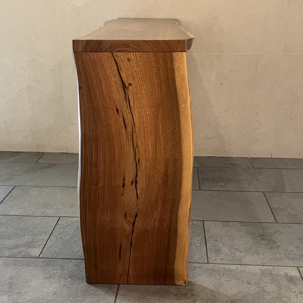 Live Edge Waterfall Console Table