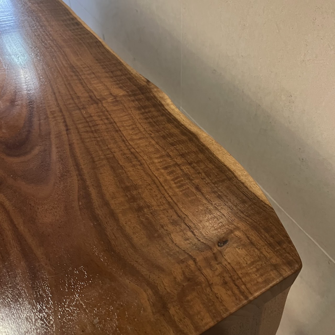 Live Edge Waterfall Console Table