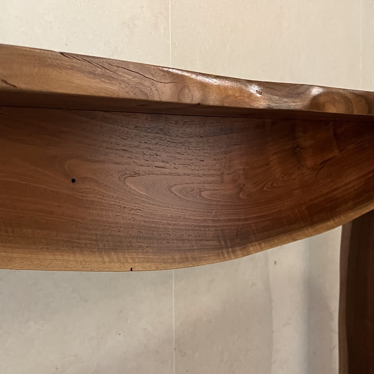 Live Edge Waterfall Console Table