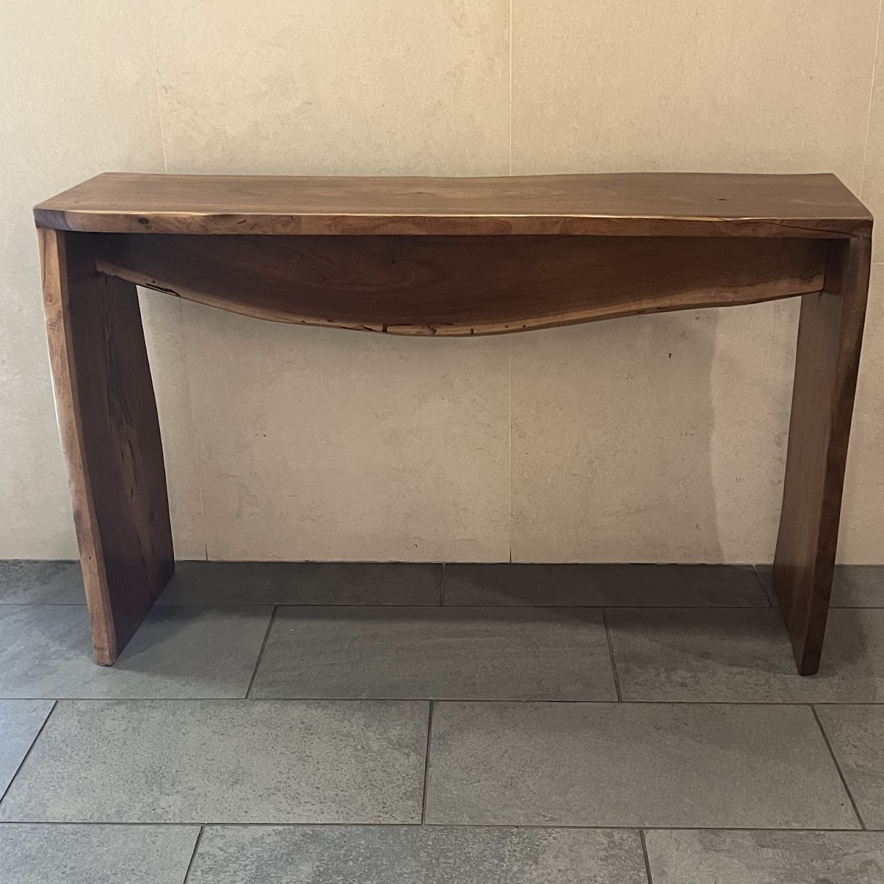 Live Edge Waterfall Console Table