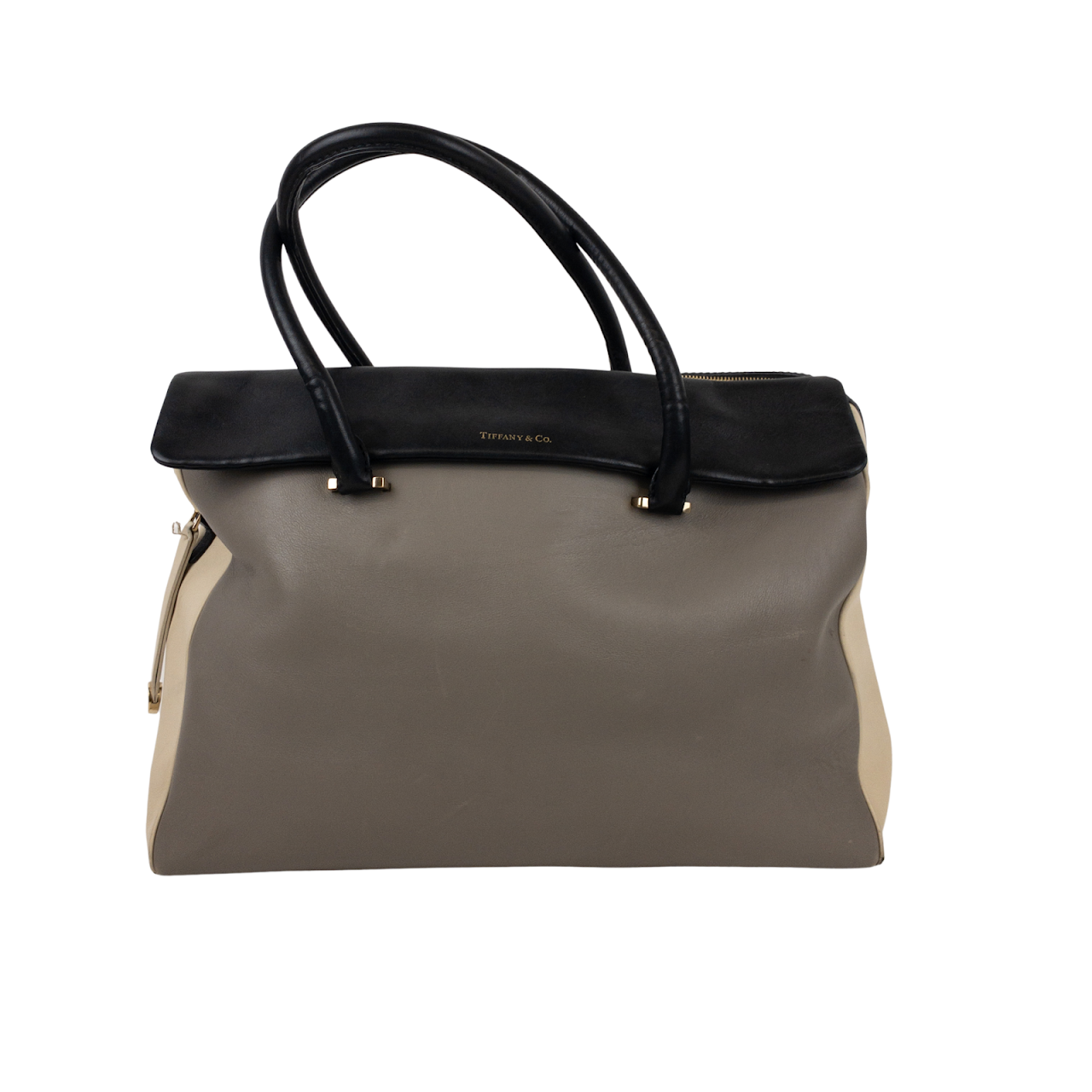 Tiffany & Co. Leather Open Top Tote on SALE