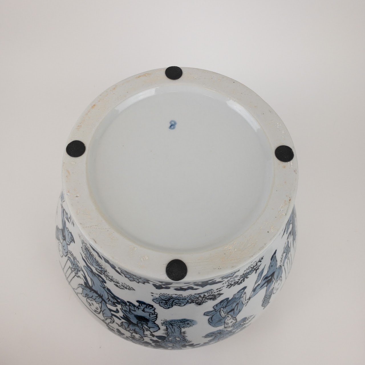 Blue & White Ceramic Ginger Jar