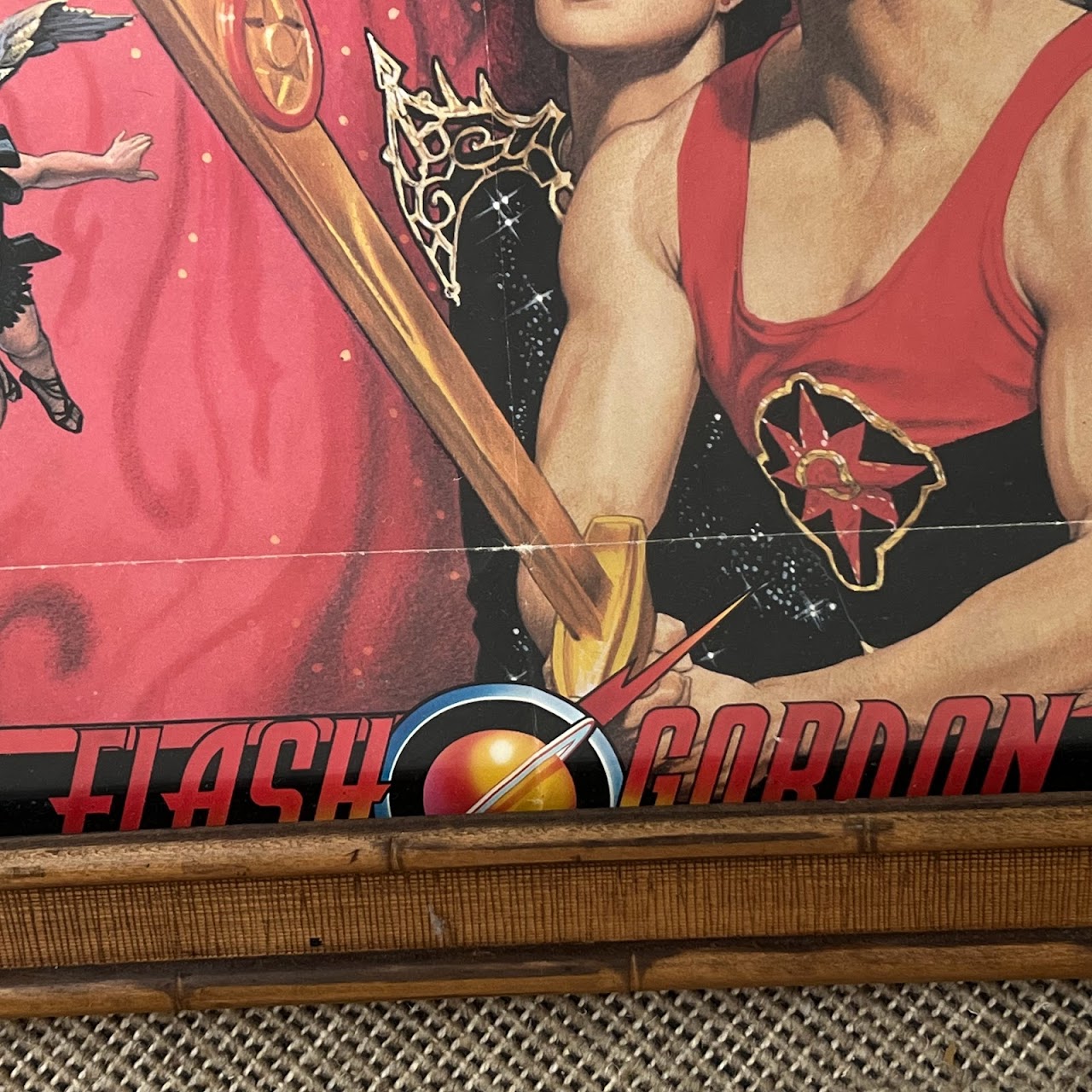 Flash Gordon Richard Amsel Vintage 1980s Movie Poster