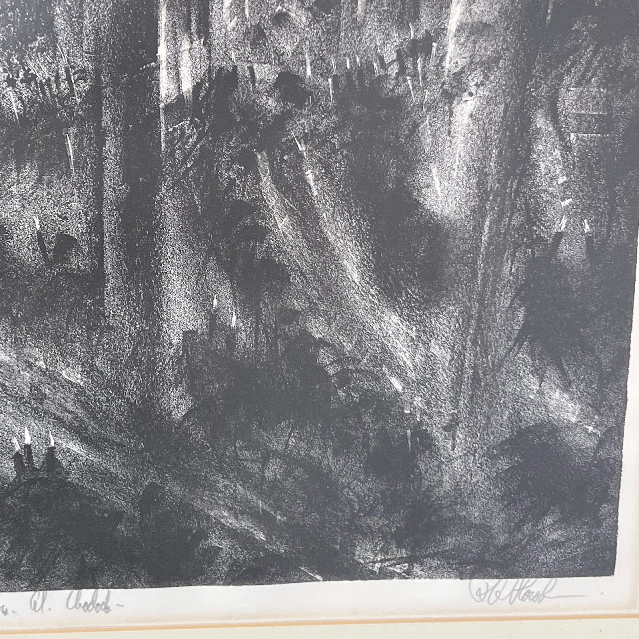 Richard Florsheim 'Cathedral' Signed Lithograph