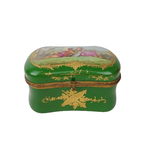 Chateau De Longpre Hand Painted Porcelain Box