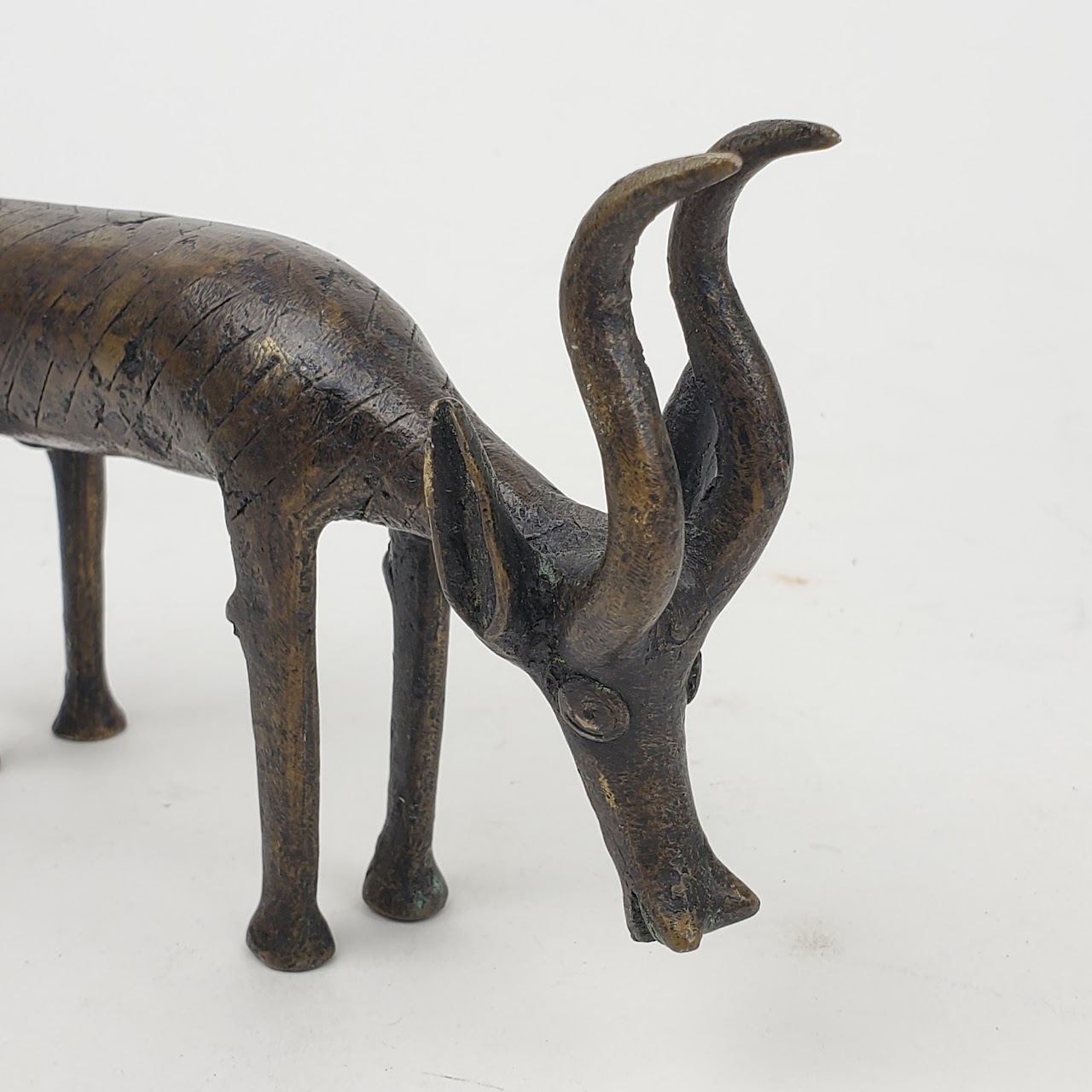 Burkina Faso Spanish Ibex Bronze Statuette