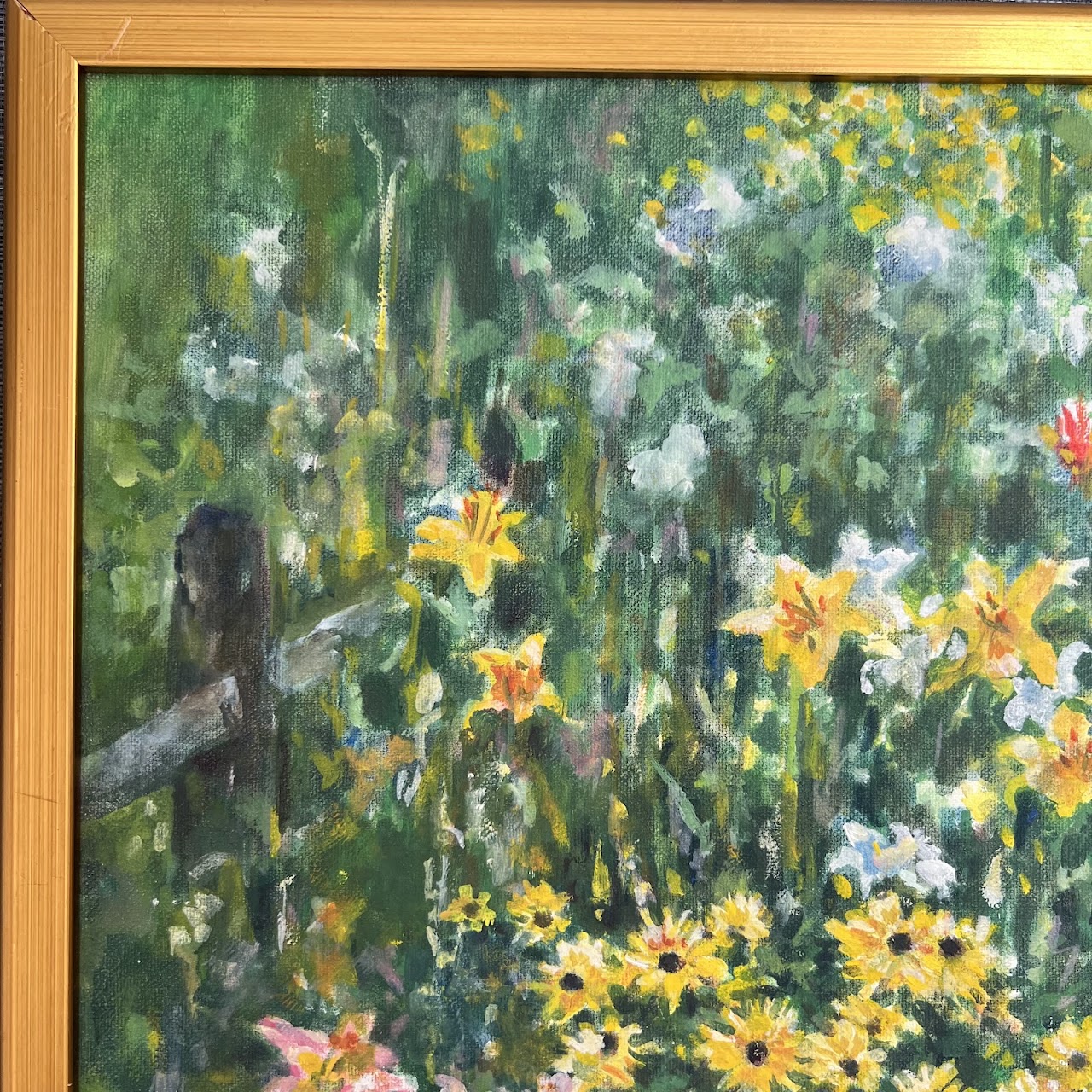 Meadow in Bloom Signed Oil Painting