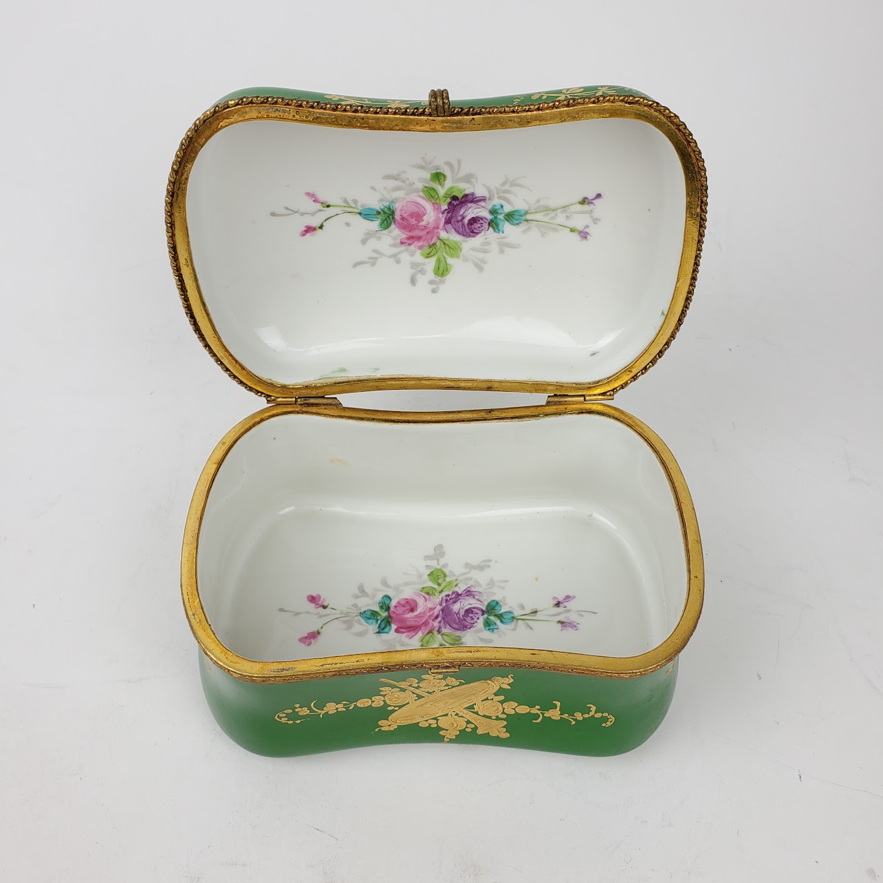 Chateau De Longpre Hand Painted Porcelain Box