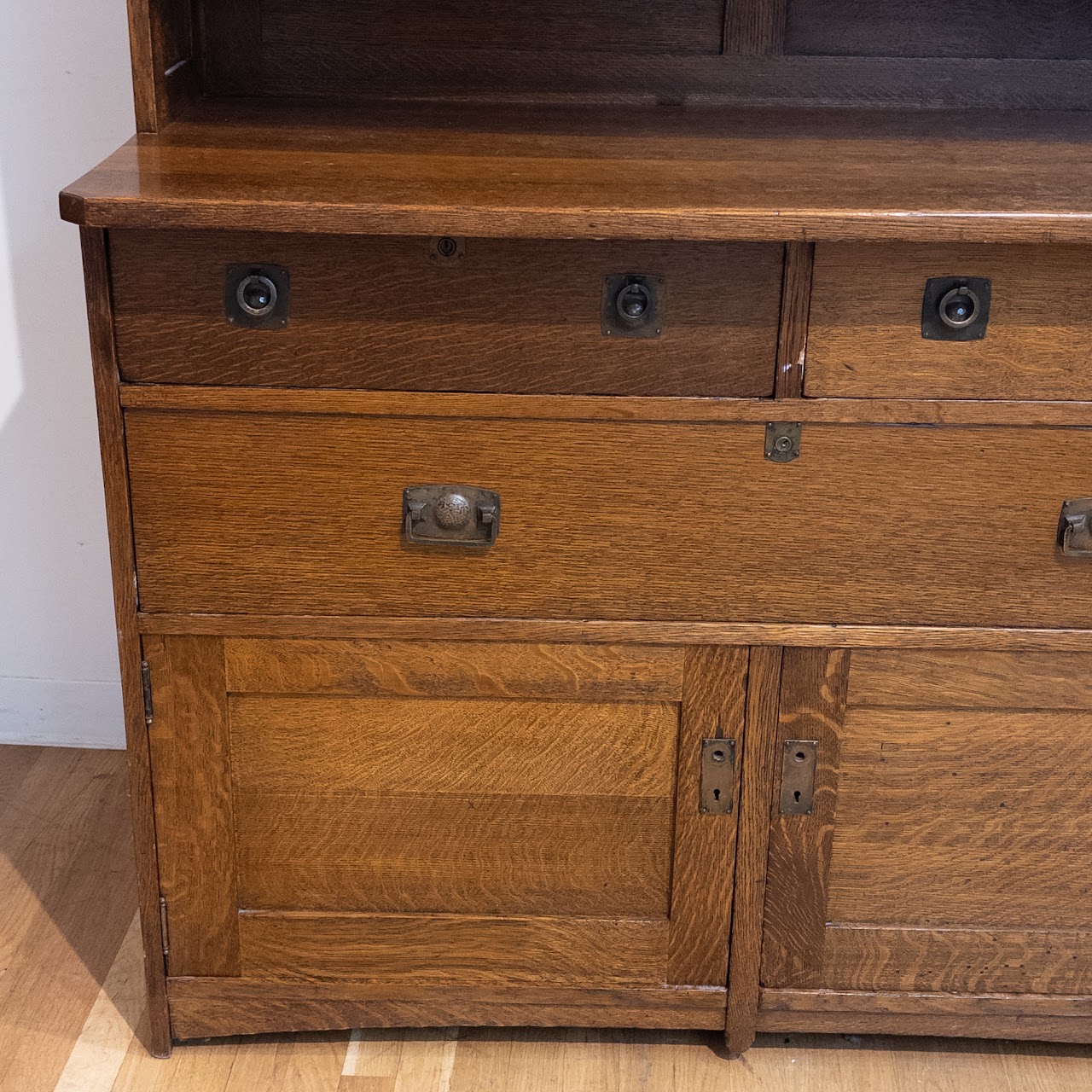 Early 20th C. Stickley Bros. Mission Oak Hutch Sideboard