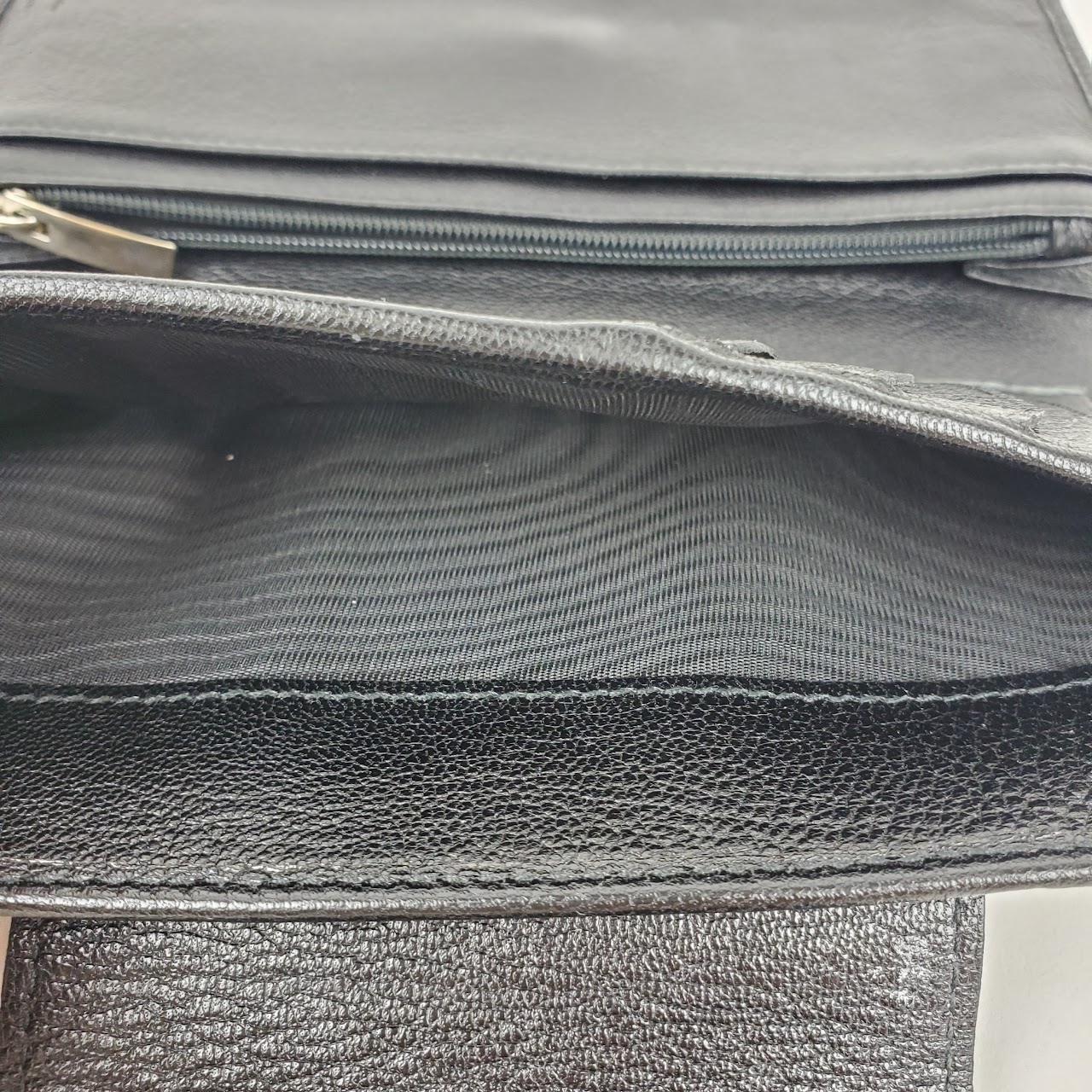 Salvatore Ferragamo Gancini Leather Portfolio Wallet