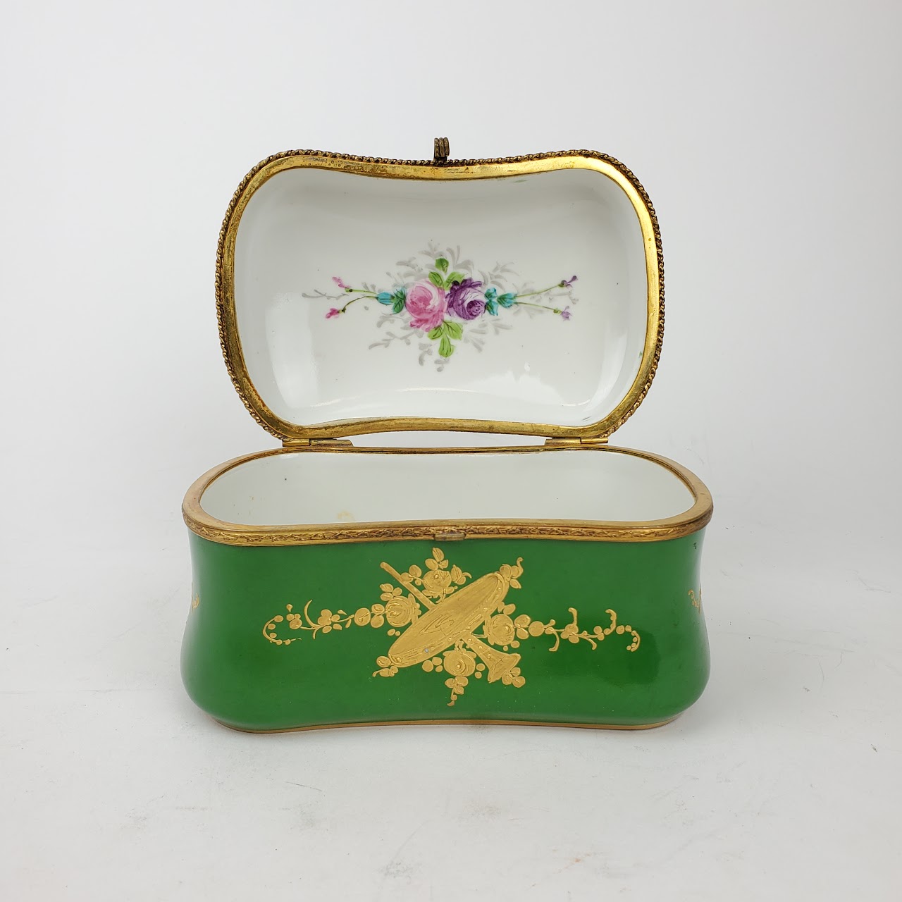 Chateau De Longpre Hand Painted Porcelain Box