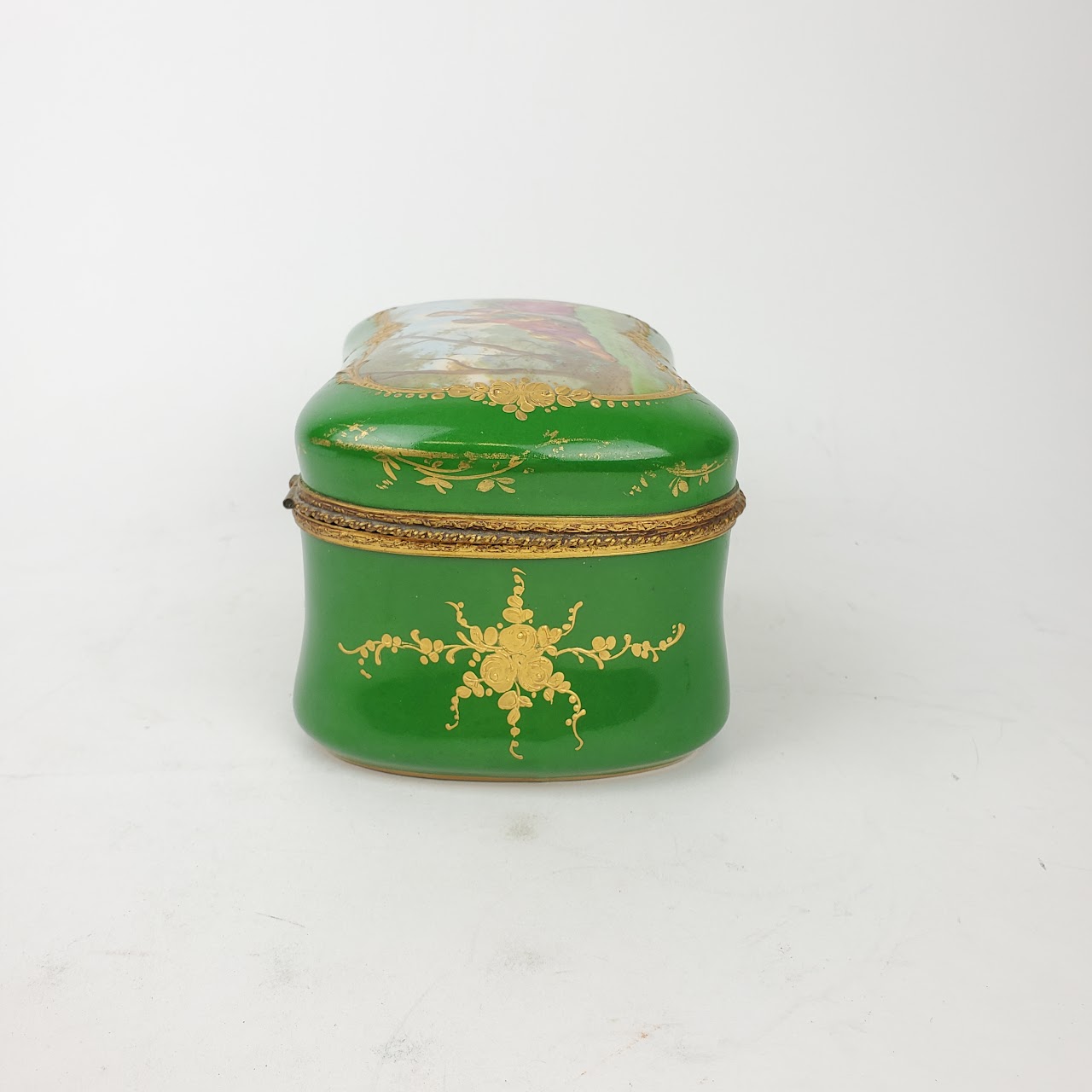 Chateau De Longpre Hand Painted Porcelain Box