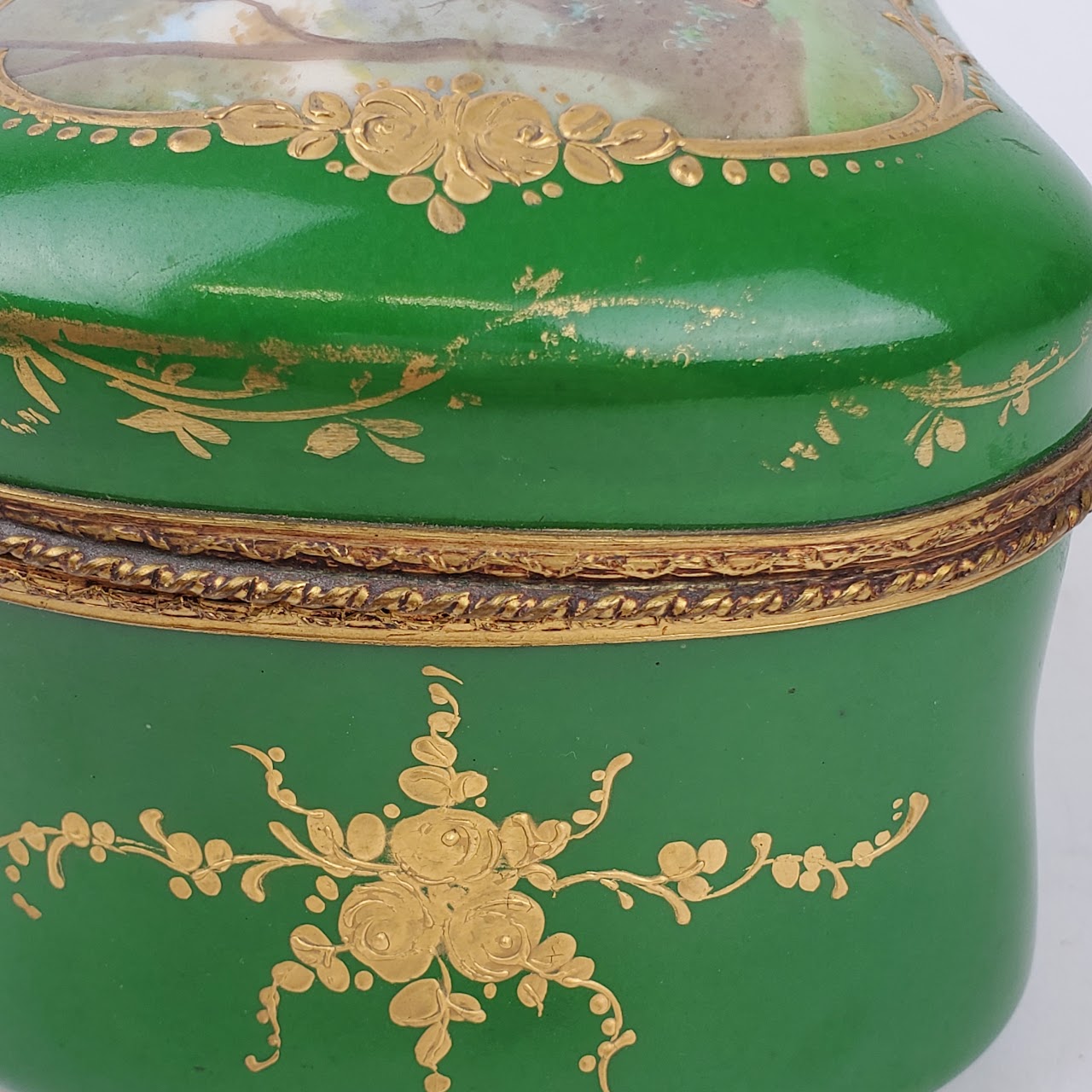 Chateau De Longpre Hand Painted Porcelain Box