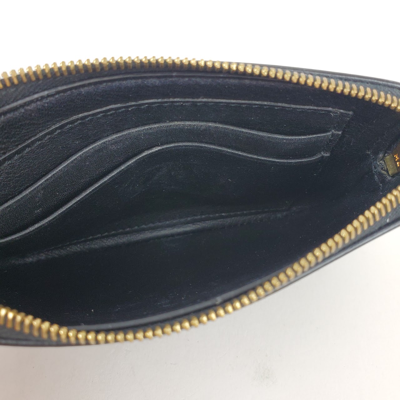 Celine Limited Edition Black Leather Solo Coin Purse