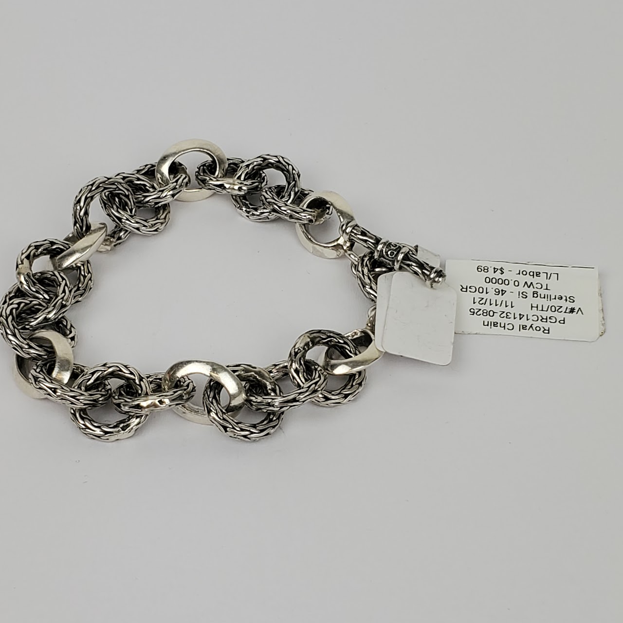 Phillip Gavriel Sterling Silver Royal Chain Cable Loop Bracelet