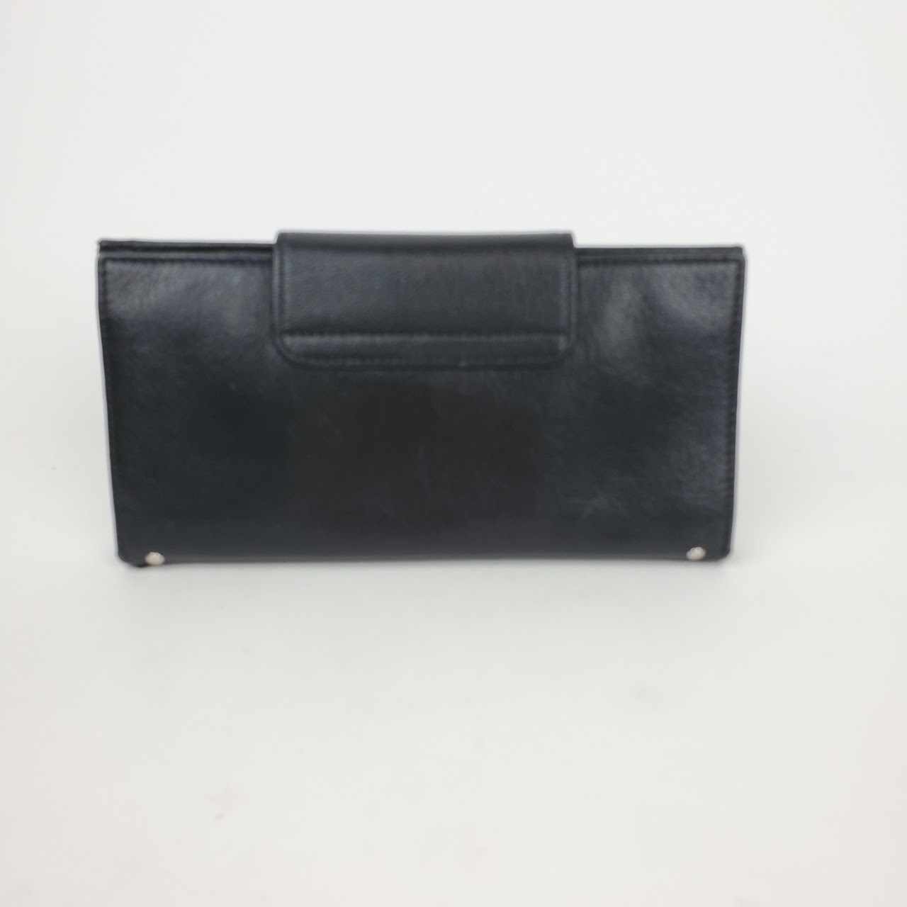 Salvatore Ferragamo Gancini Leather Portfolio Wallet