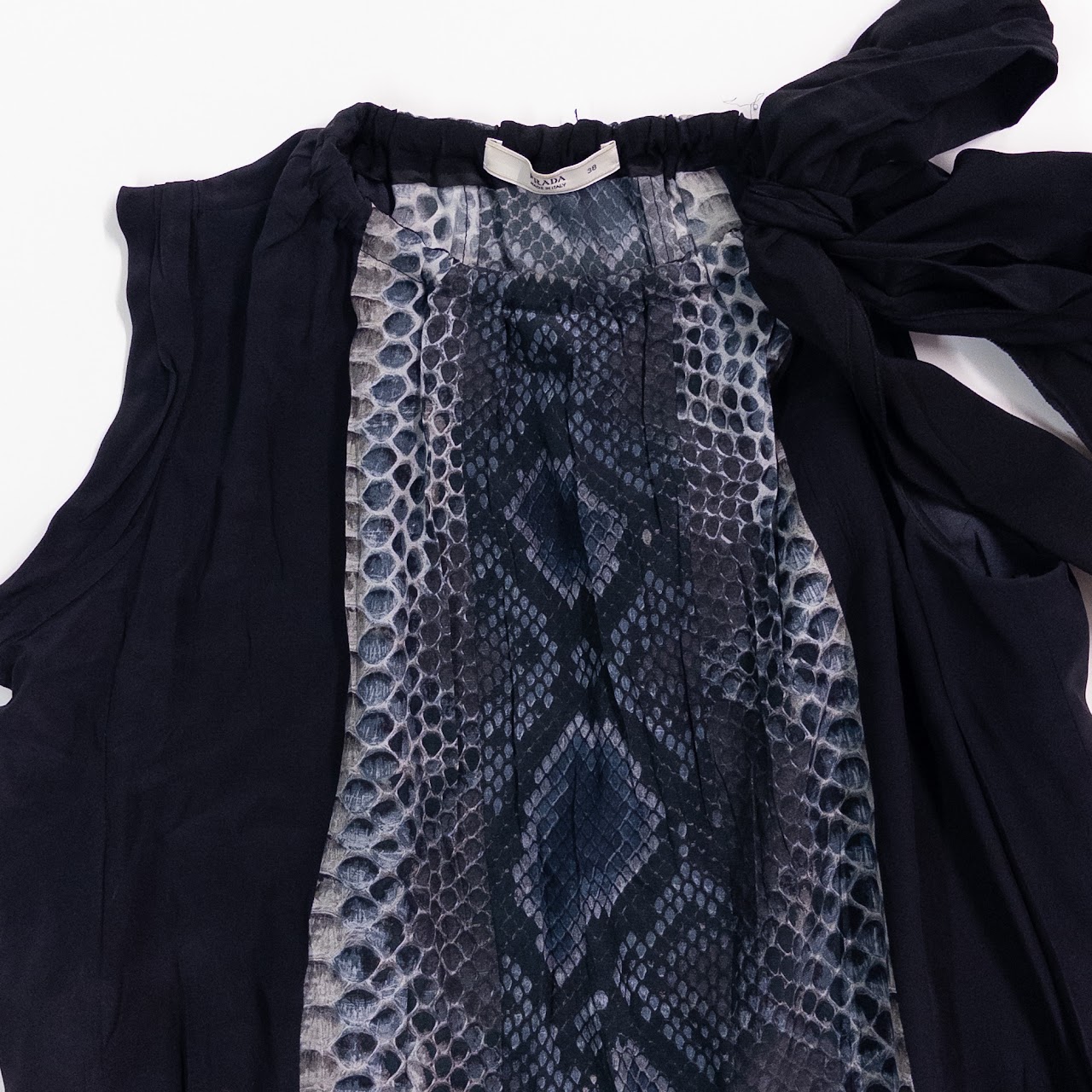 Prada Sleeveless Snakeskin Tunic