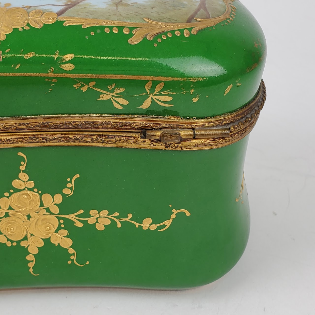 Chateau De Longpre Hand Painted Porcelain Box