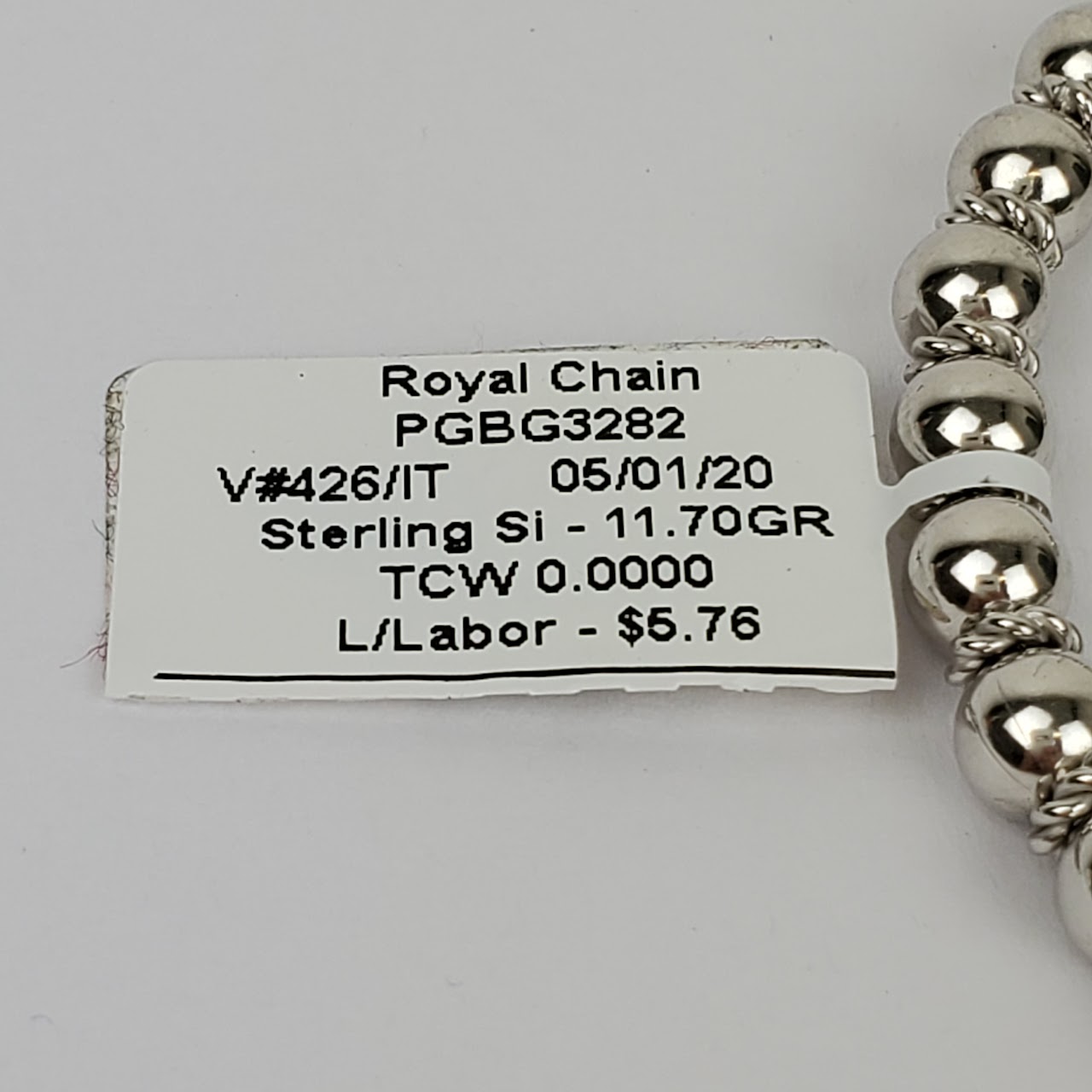 Philip Gavriel Royal Chain Sterling Silver Ball Bracelet