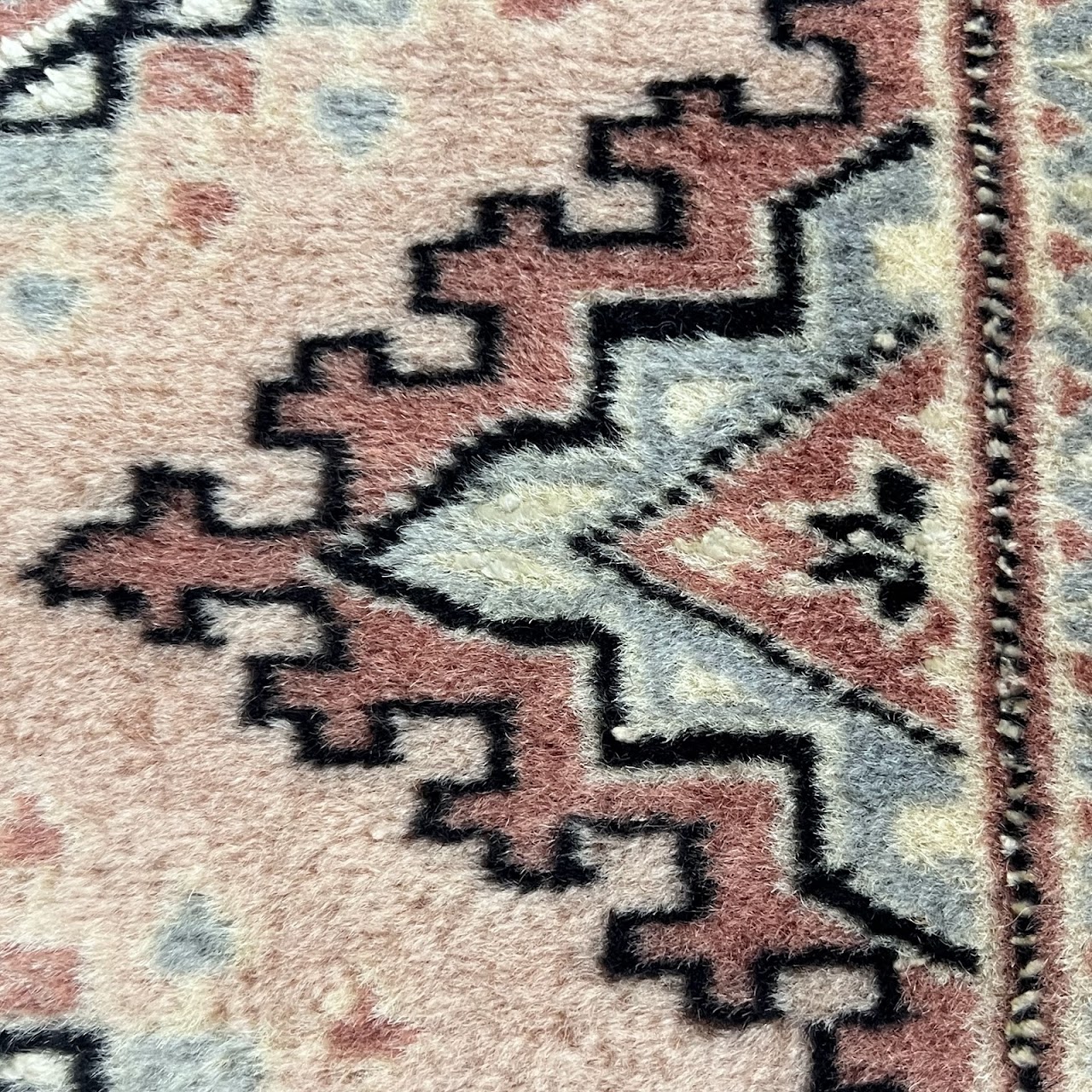 Wool Diamond Medallion Area Rug