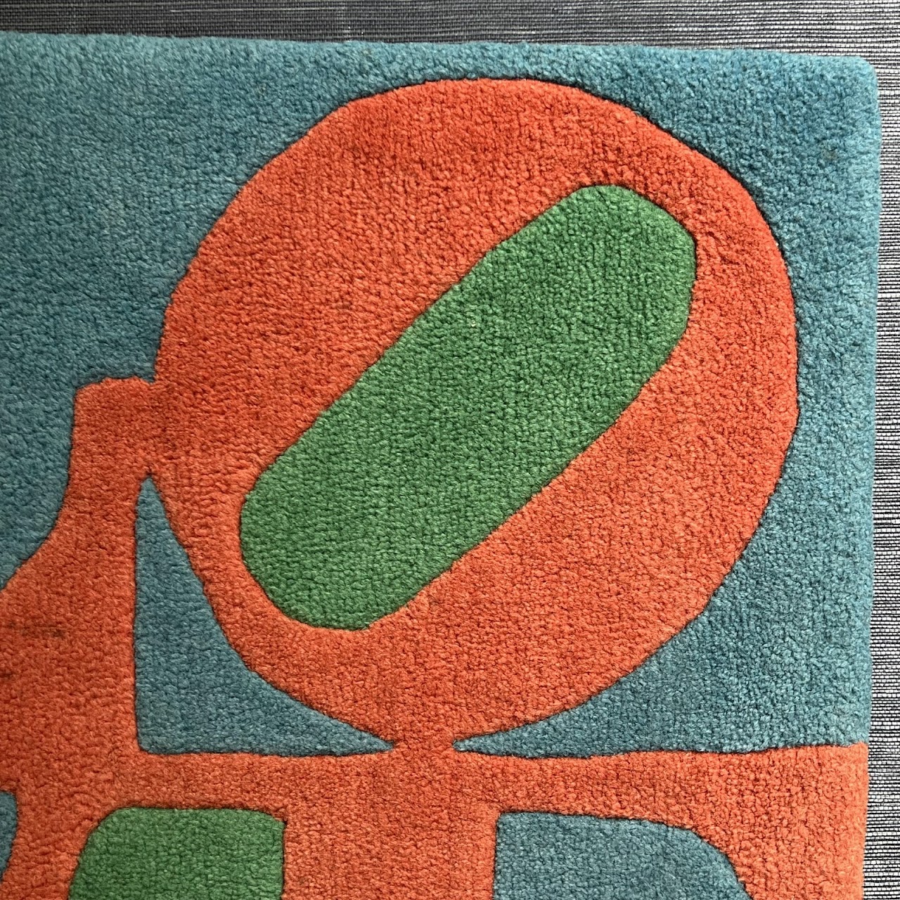 After Robert Indiana 'Love' Hand Tufted Rug