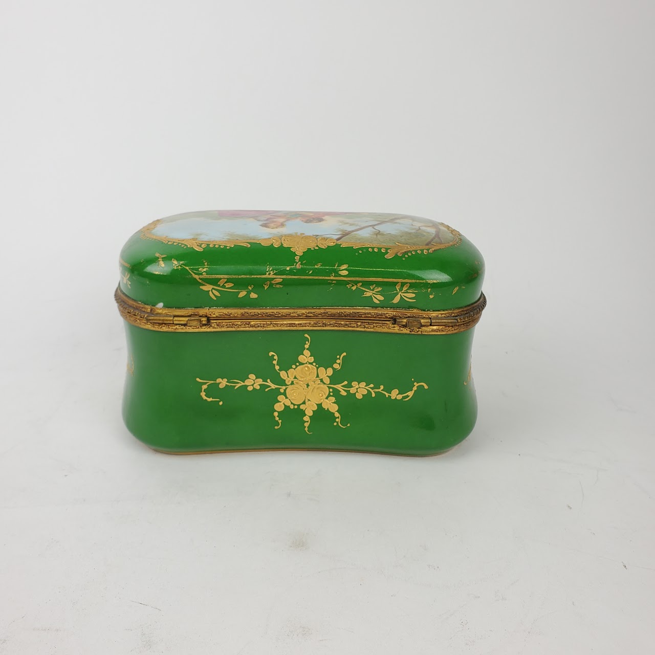 Chateau De Longpre Hand Painted Porcelain Box