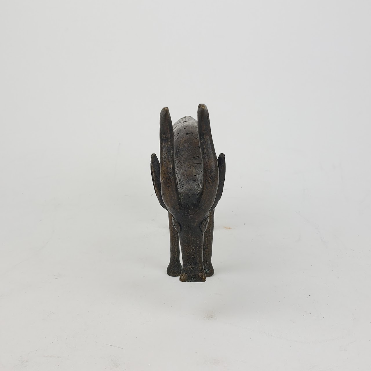 Burkina Faso Spanish Ibex Bronze Statuette