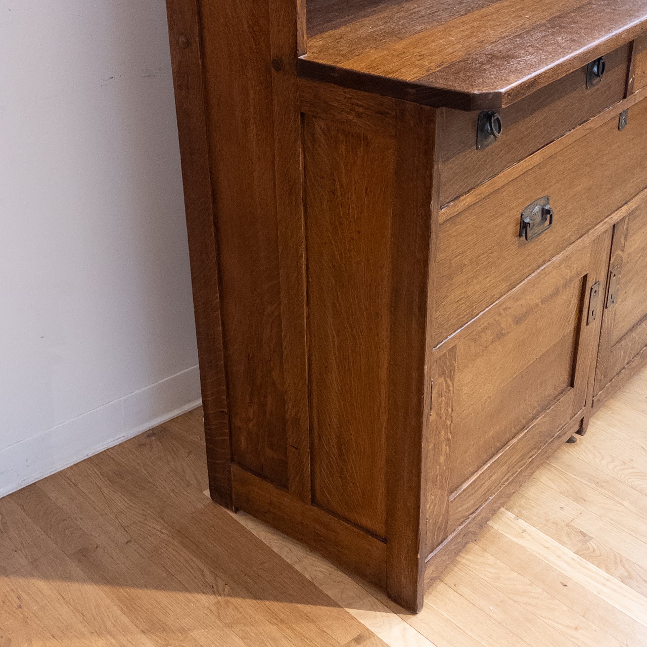 Early 20th C. Stickley Bros. Mission Oak Hutch Sideboard