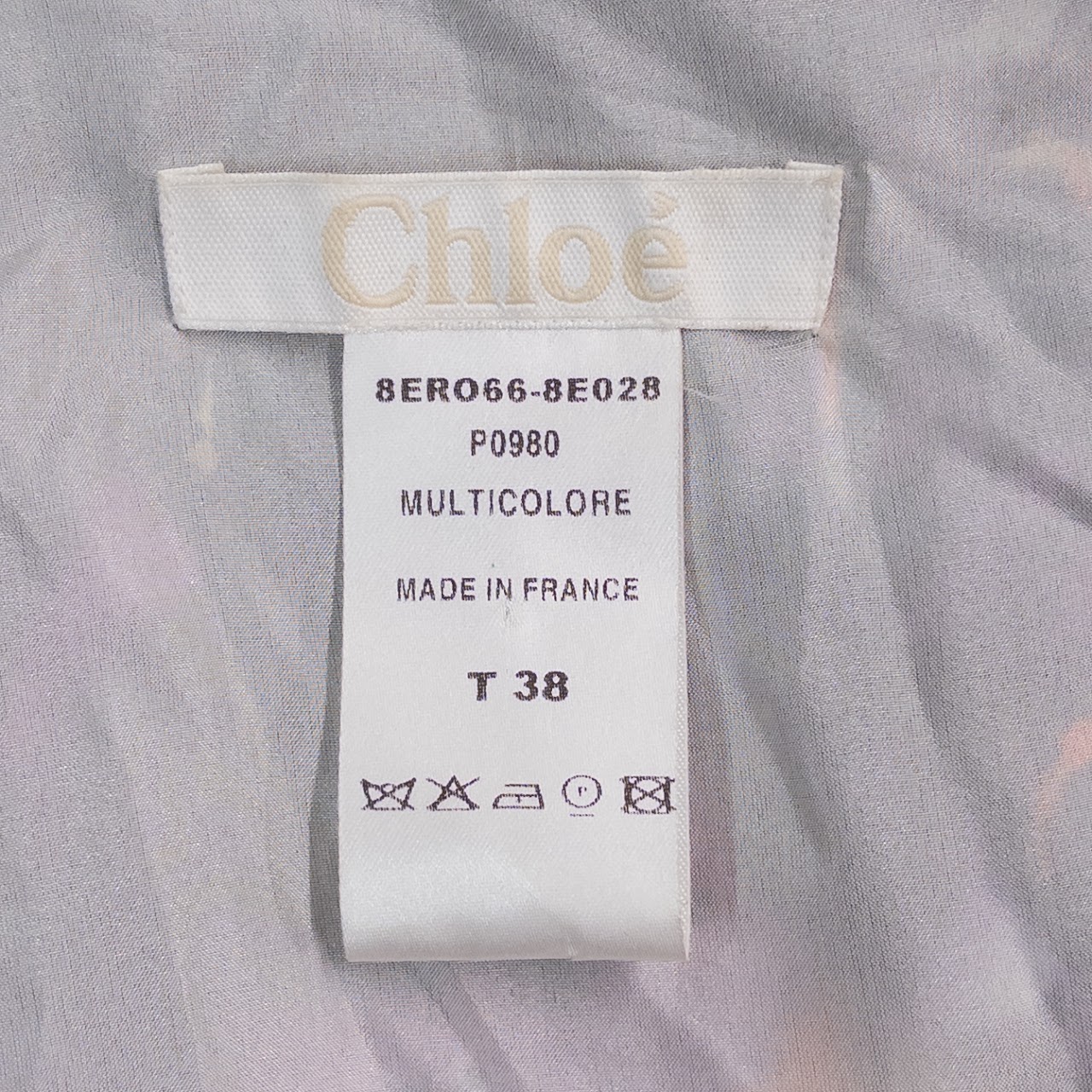 Chloé Silk Abstract Mini Dress