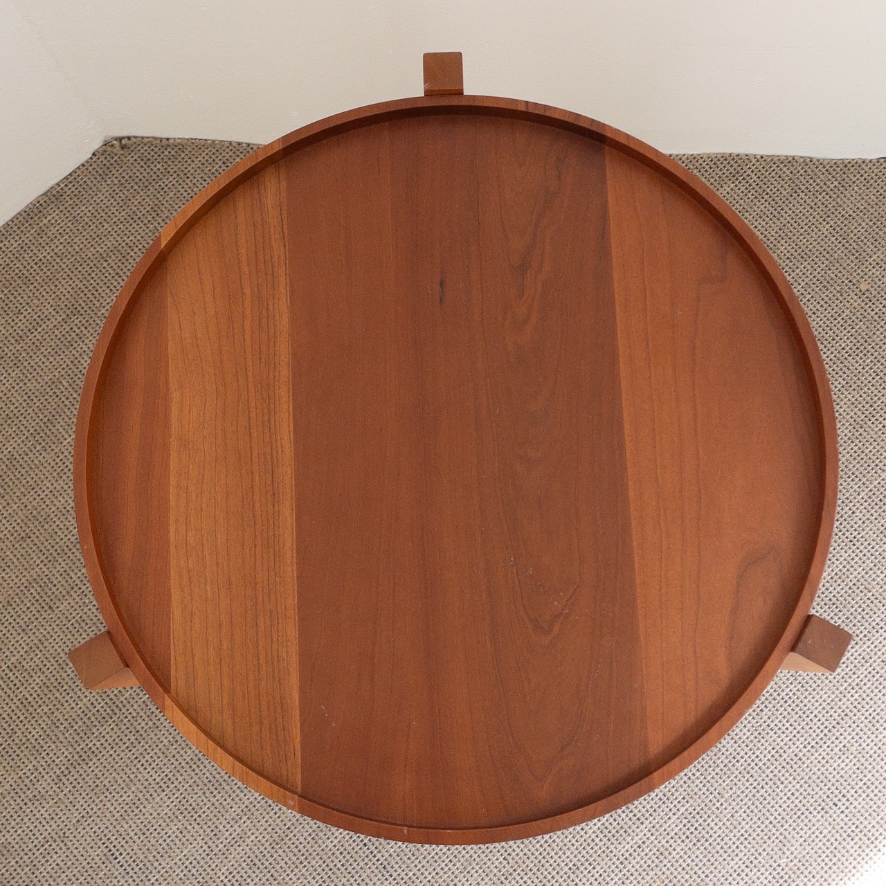 Contemporary Cherry Accent Table